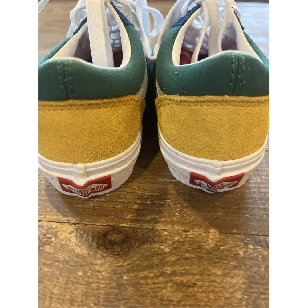 Vans Old Skool Yacht Club Color Block Suede Unisex Shoes Kids Boys 1.5 New